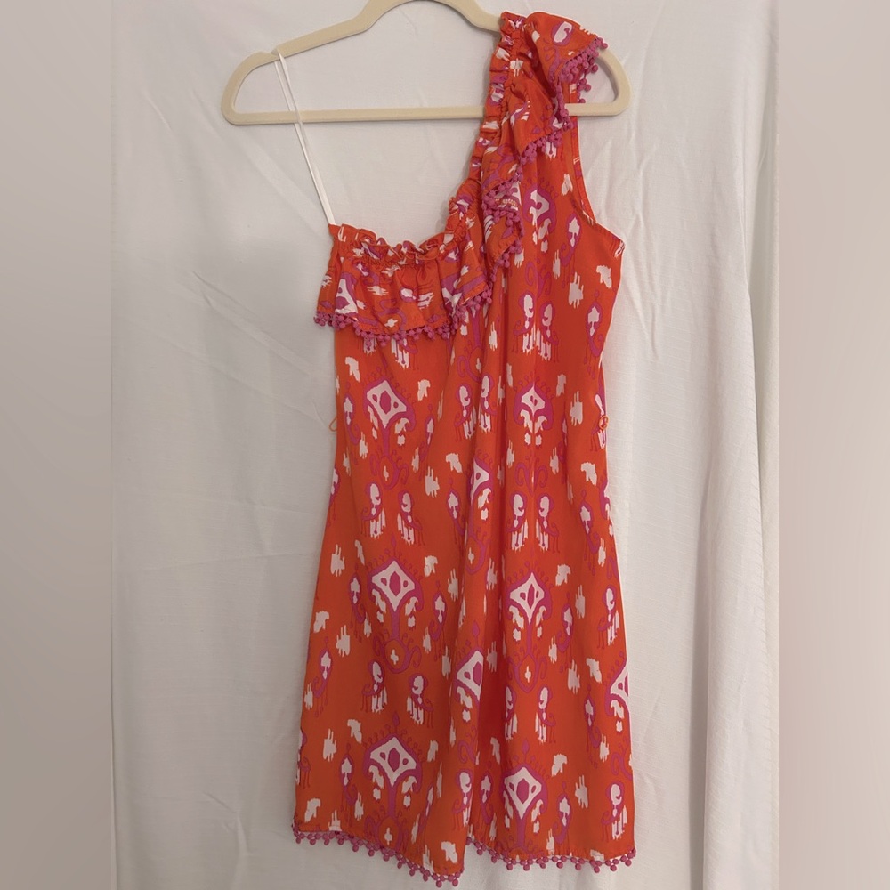 Mud Pie One-Shoulder Ruffle Dress – Size M
